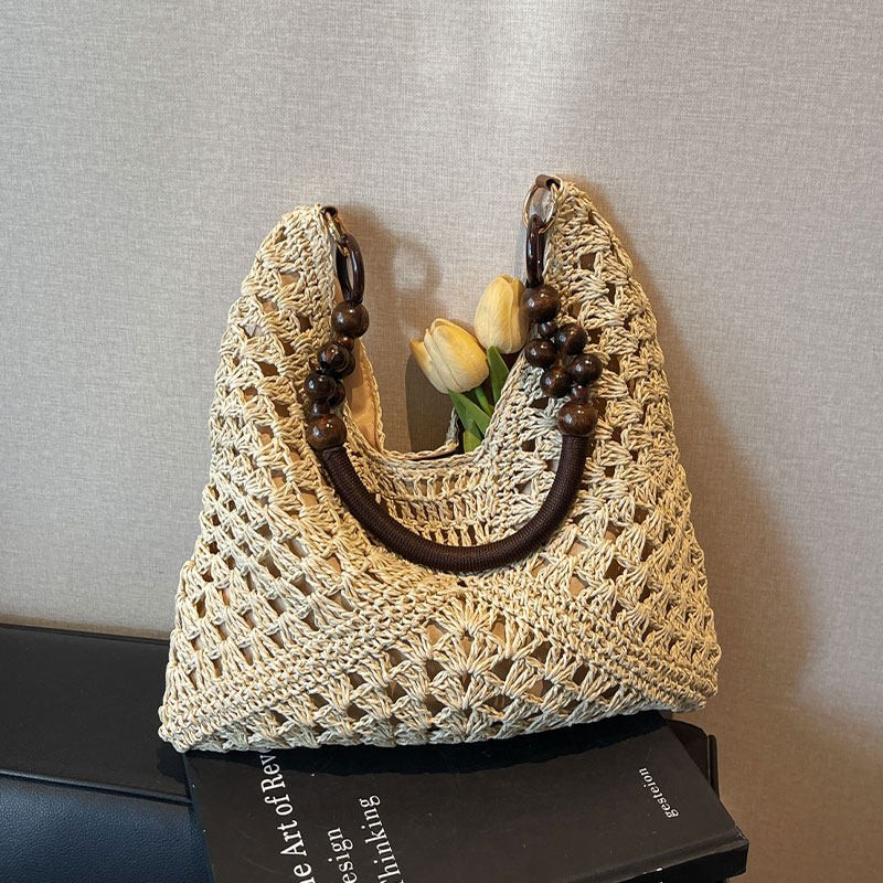 Tote Bag Beach - Bolso de Hombro Tejido de Paja