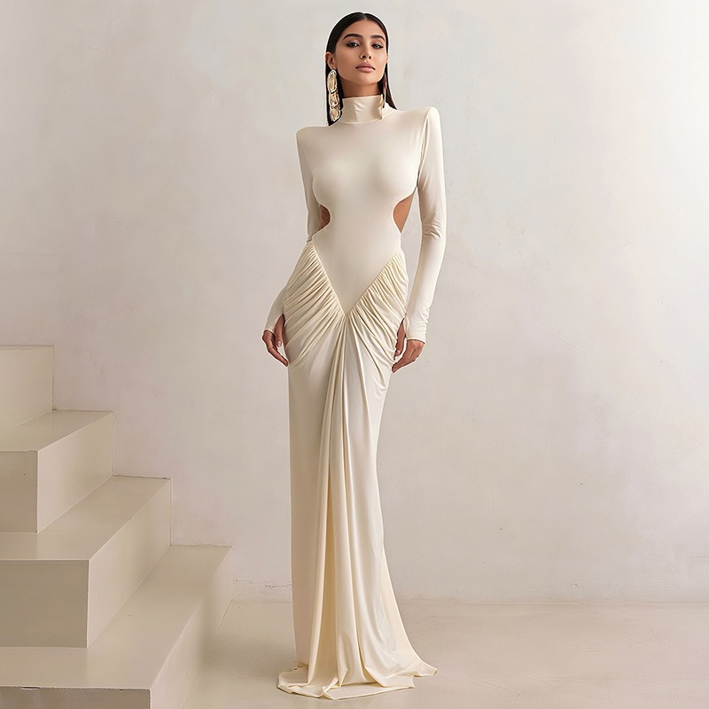 Vestido largo sin espalda para - Maxi Dress Halter reseña y precio