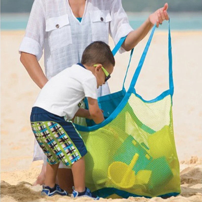 Bolsa de malla portátil para n - Tote Bag Beach reseña y precio
