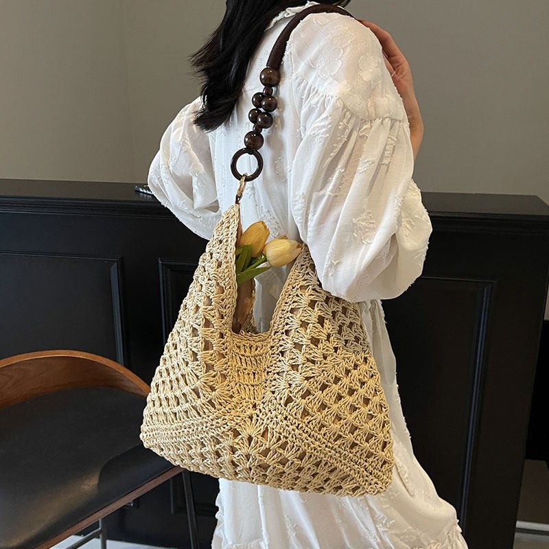 Bolso de Hombro Tejido de Paja - Tote Bag Beach reseña y precio