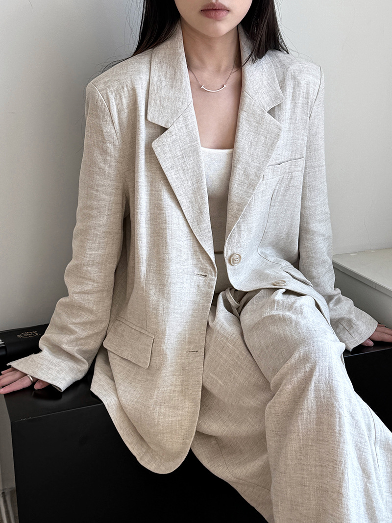 Otoño de alta gama Material de - Linen Pant Wide reseña y precio