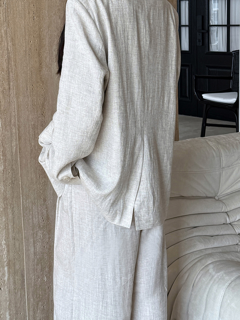 Otoño de alta gama Material de - Linen Pant Wide reseña y precio