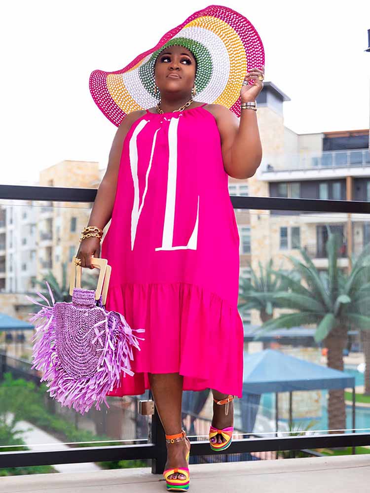 Vestido Casual de Verano para  - Maxi Dress Halter reseña y precio