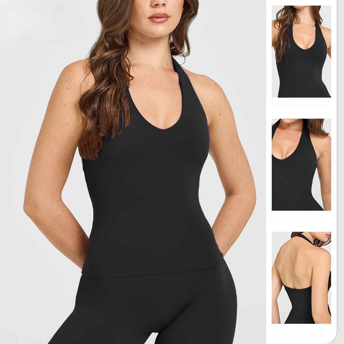 Top Deportivo Halter con Espal - Crop Top Crochet reseña y precio