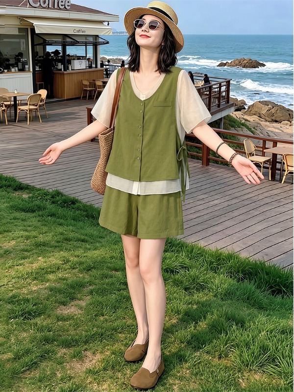 Conjunto de Dos Piezas de Lino - Linen Pant Wide reseña y precio