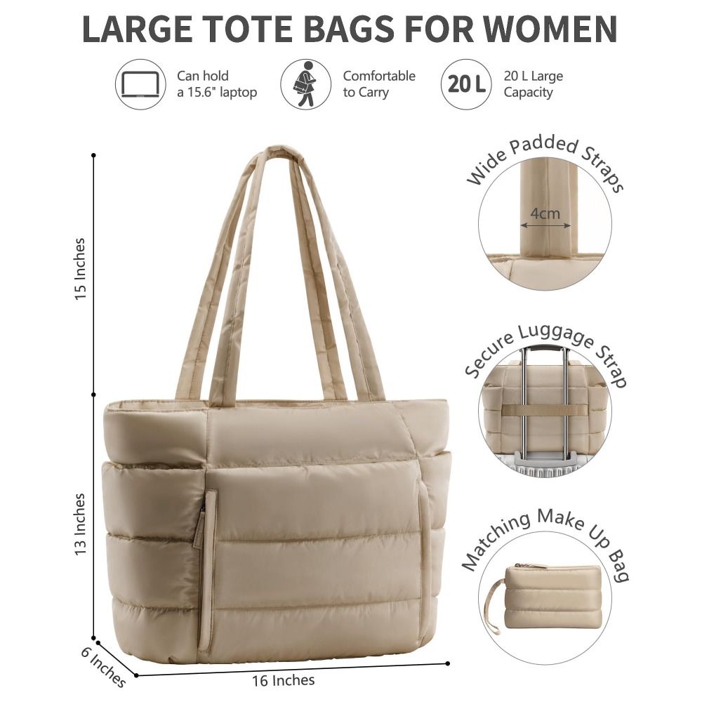 Bolsa de Mano Grande con Bolsi - Tote Bag Beach reseña y precio