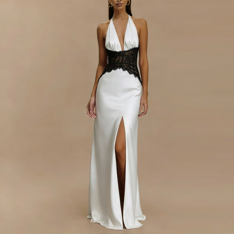 Vestido Maxi Halter Sexy con E - Maxi Dress Halter reseña y precio